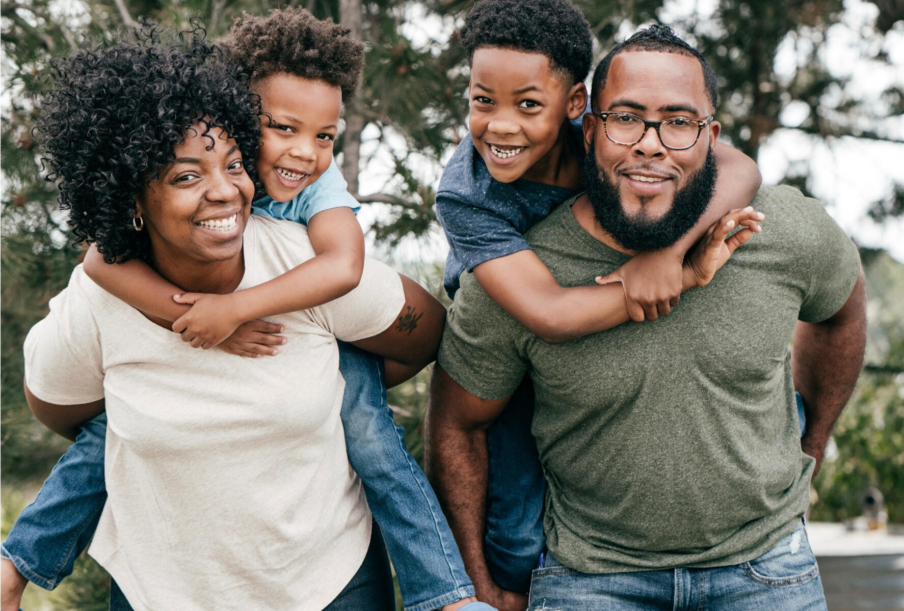 Hero African American Family